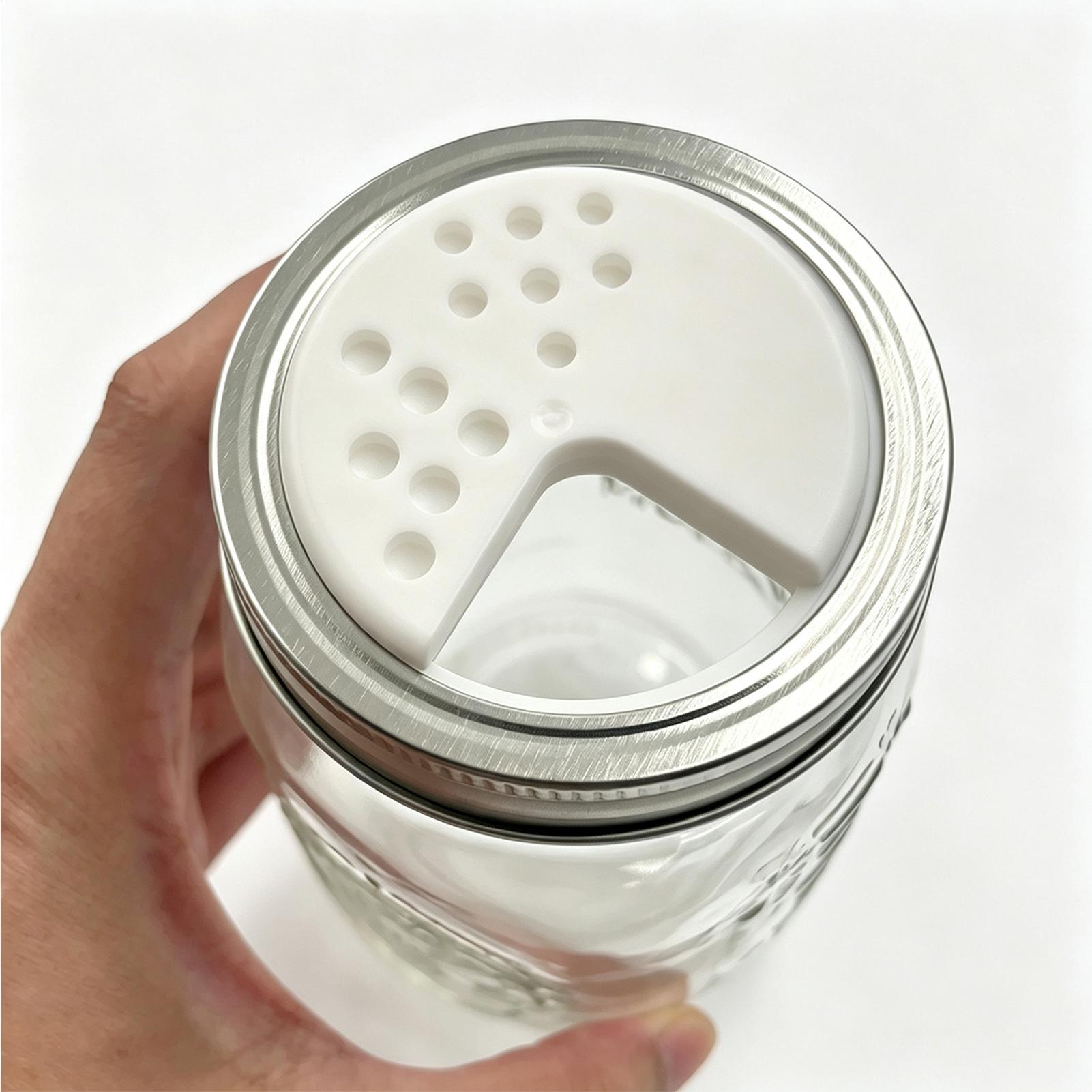 Meal Prep Kitchen - 2 Stück Deckel für Einmachgläser, verstellbarer